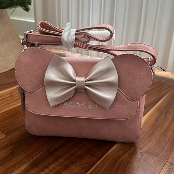 Loungefly | Bags | Disney X Loungefly Pink Minnie Ears And Bow Satchel